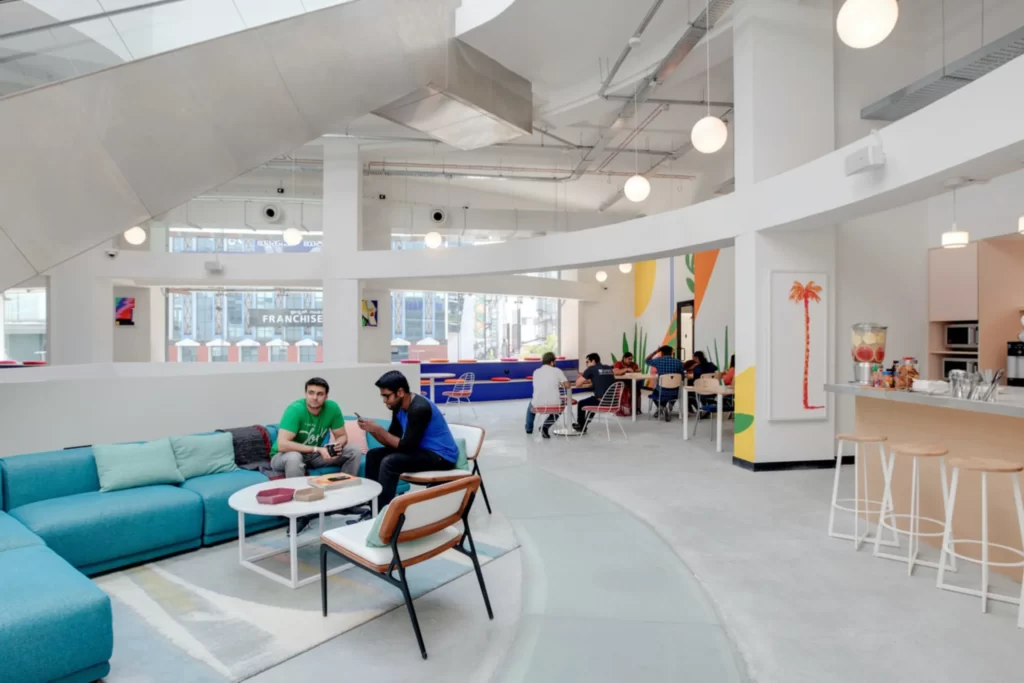 People are working in WeWork Offices in Bangalore
