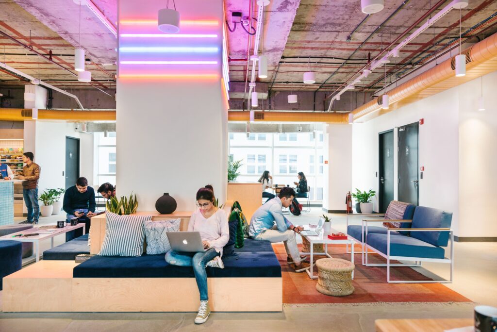 People are working in Coworking Spaces