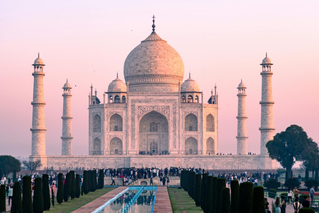 "Taj Mahal in Agra, Uttar Pradesh, perfect for virtual office for GST registration."