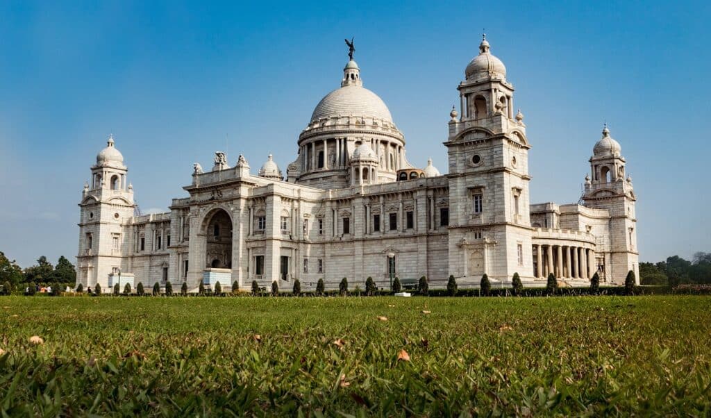 Victoria Memorial in Kolkata with beautiful weather, highlighting our virtual office address in Kolkata.